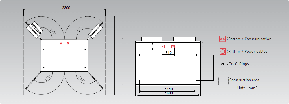 Air-Cooling Container Storage System Size